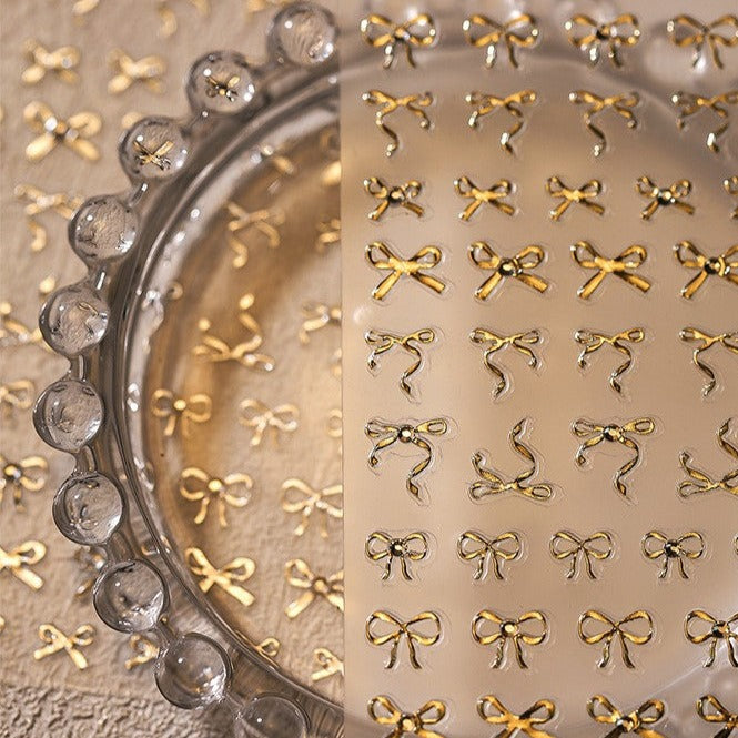Tiny Diamond Bowknot Nail Deco Stickers - LuLuFun Studio DIY Nail Art