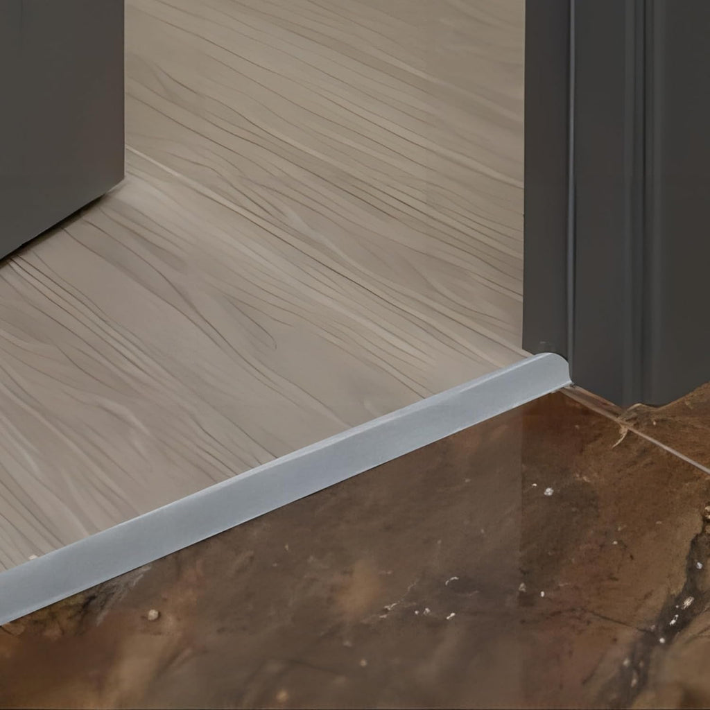 Massive Discounts Aluminum Floor Transition Strip – Matte Silver 0.9m