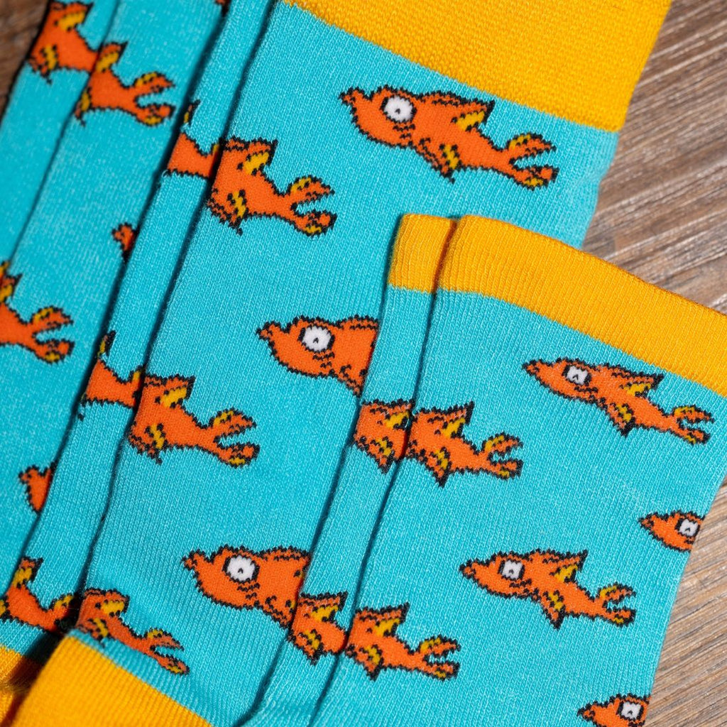 Swole Panda Children's Guppy Fish Bamboo Socks – Seamless & Breathable