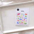 Suatelier Plain.72 Korean Decorative Stickers for Journaling - 3 Sheets