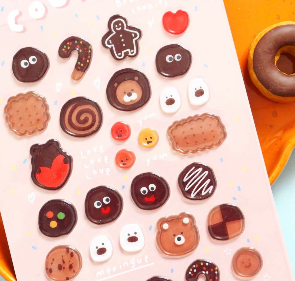 LuLuFun Studio Bonito Cookies Cute Sticker Sheet for Journaling