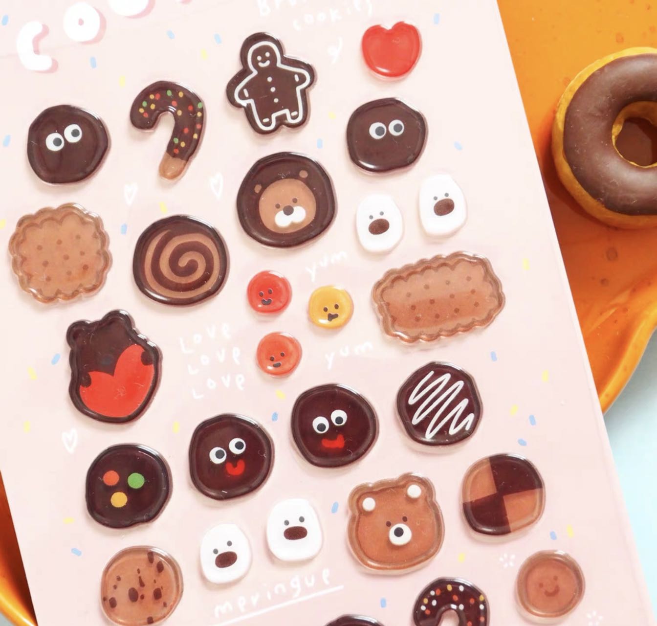 LuLuFun Studio Bonito Cookies Cute Sticker Sheet for Journaling