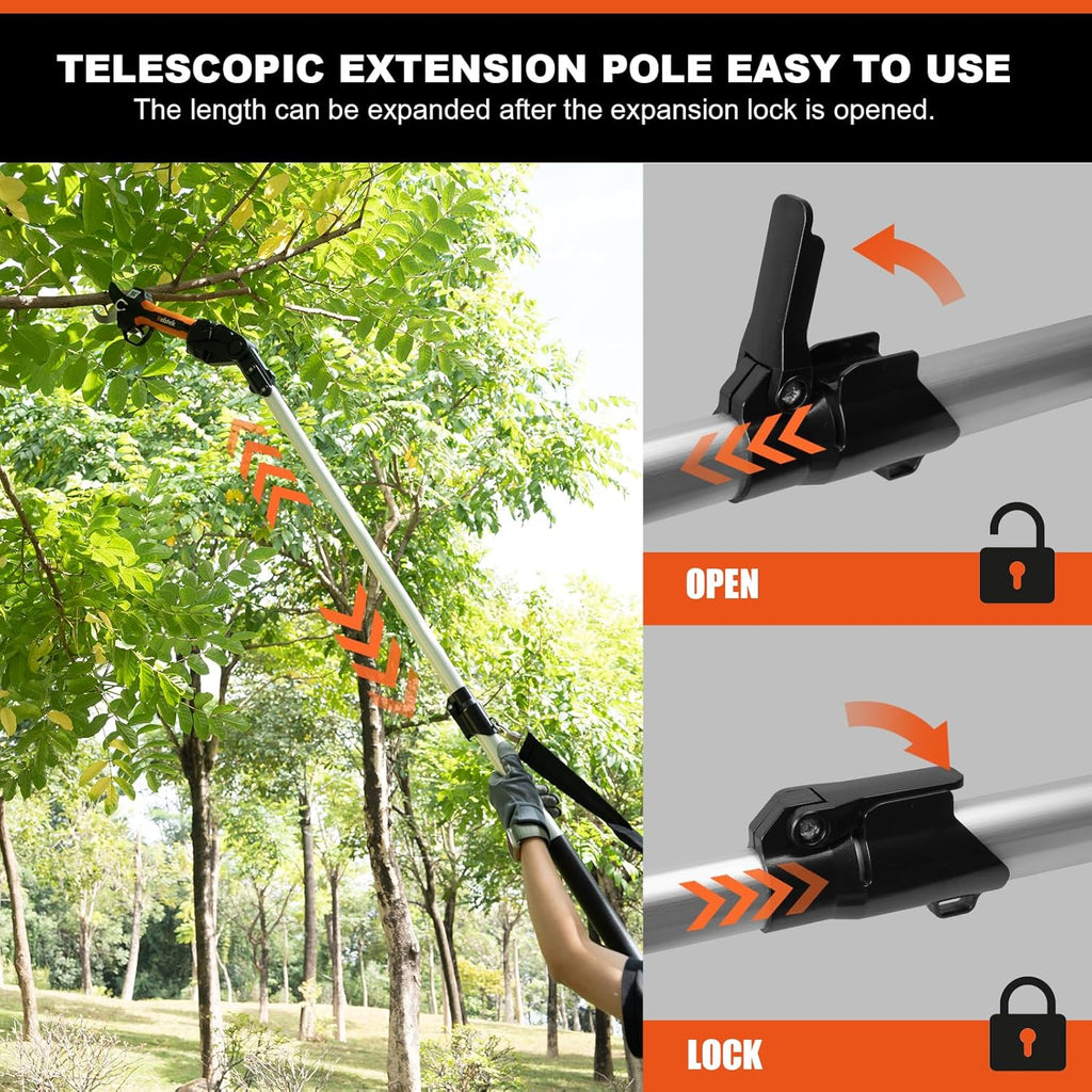 Kebtek Telescopic Extension Pole 1.7–2.4M for KT940 KT933 KTE-35