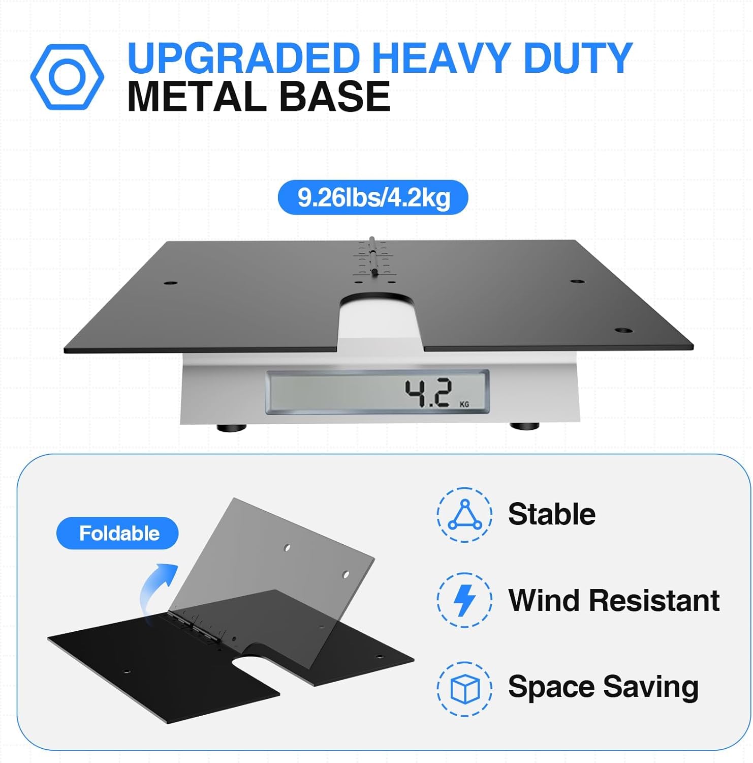 EMART 10x10ft Heavy Duty Backdrop Stand – Adjustable Metal Frame