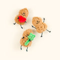 Mini Peanut Plush Keychain – Cute Smiling Bag Charm by Fickle Plan