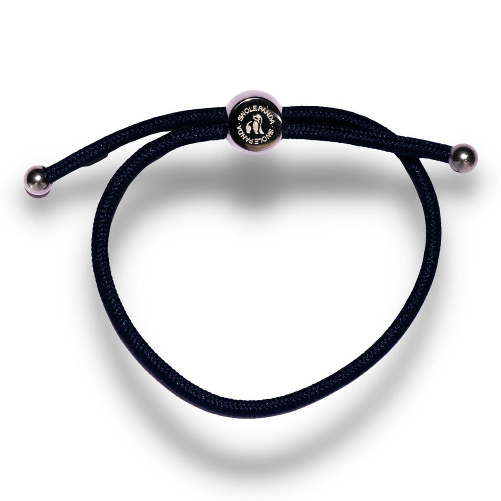 Swole Panda Dark Blue Recycled Rope Bracelet – Sustainable Unisex