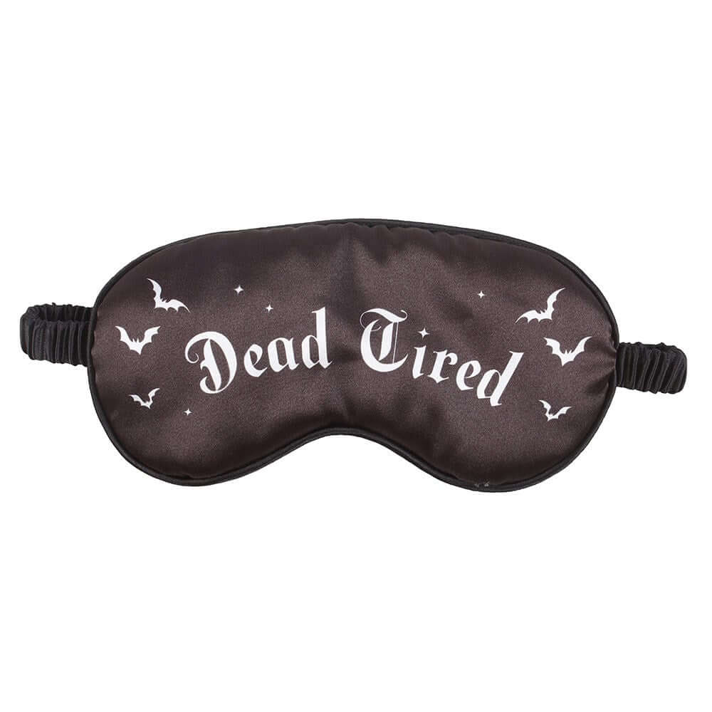 Dead Tired Satin Sleep Mask – Kate's Clothing Pretty Deadly Goth Mask