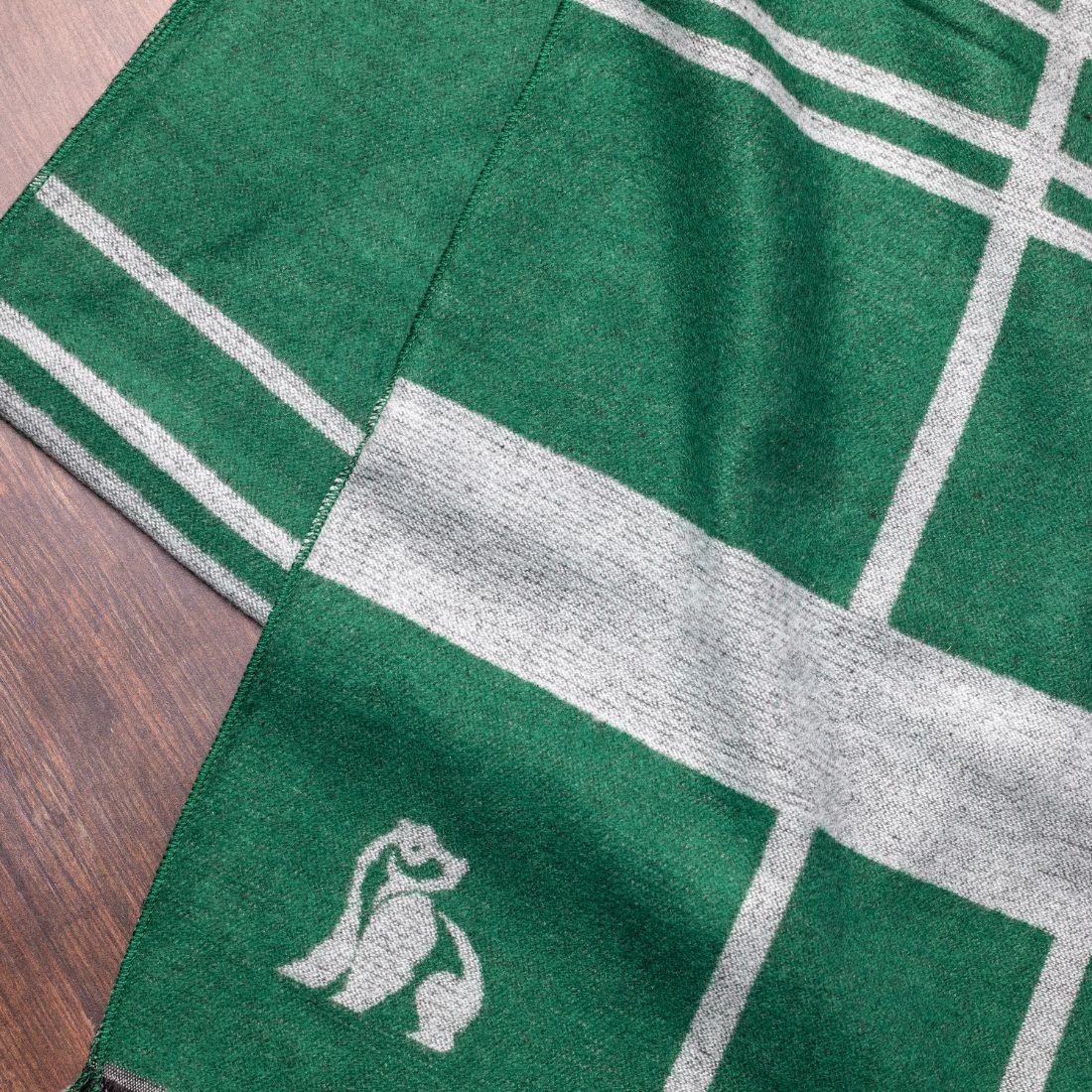Swole Panda Green Check Bamboo Scarf – Sustainable & Breathable