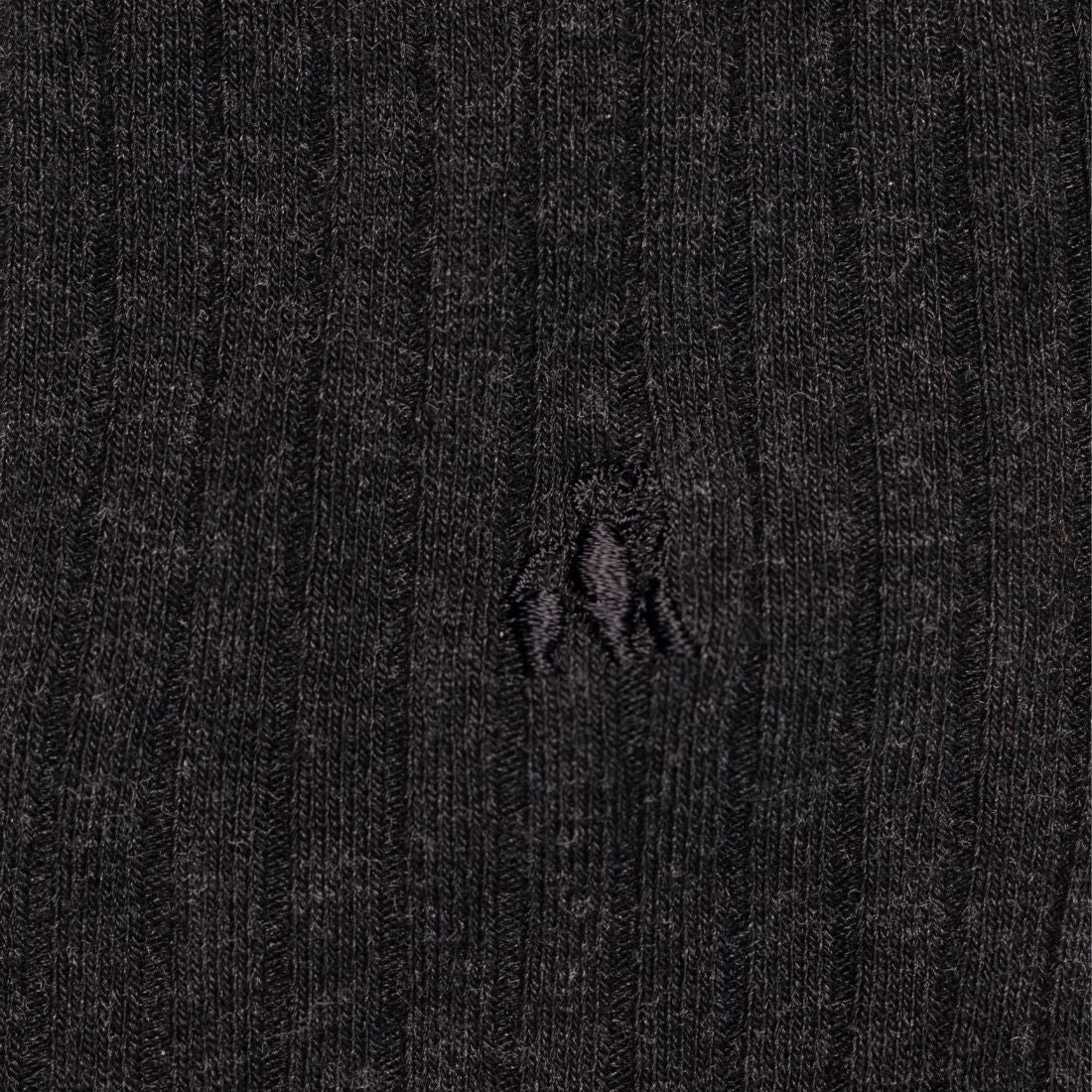 Swole Panda Charcoal Grey Bamboo Socks – Ribbed Breathable Footwear