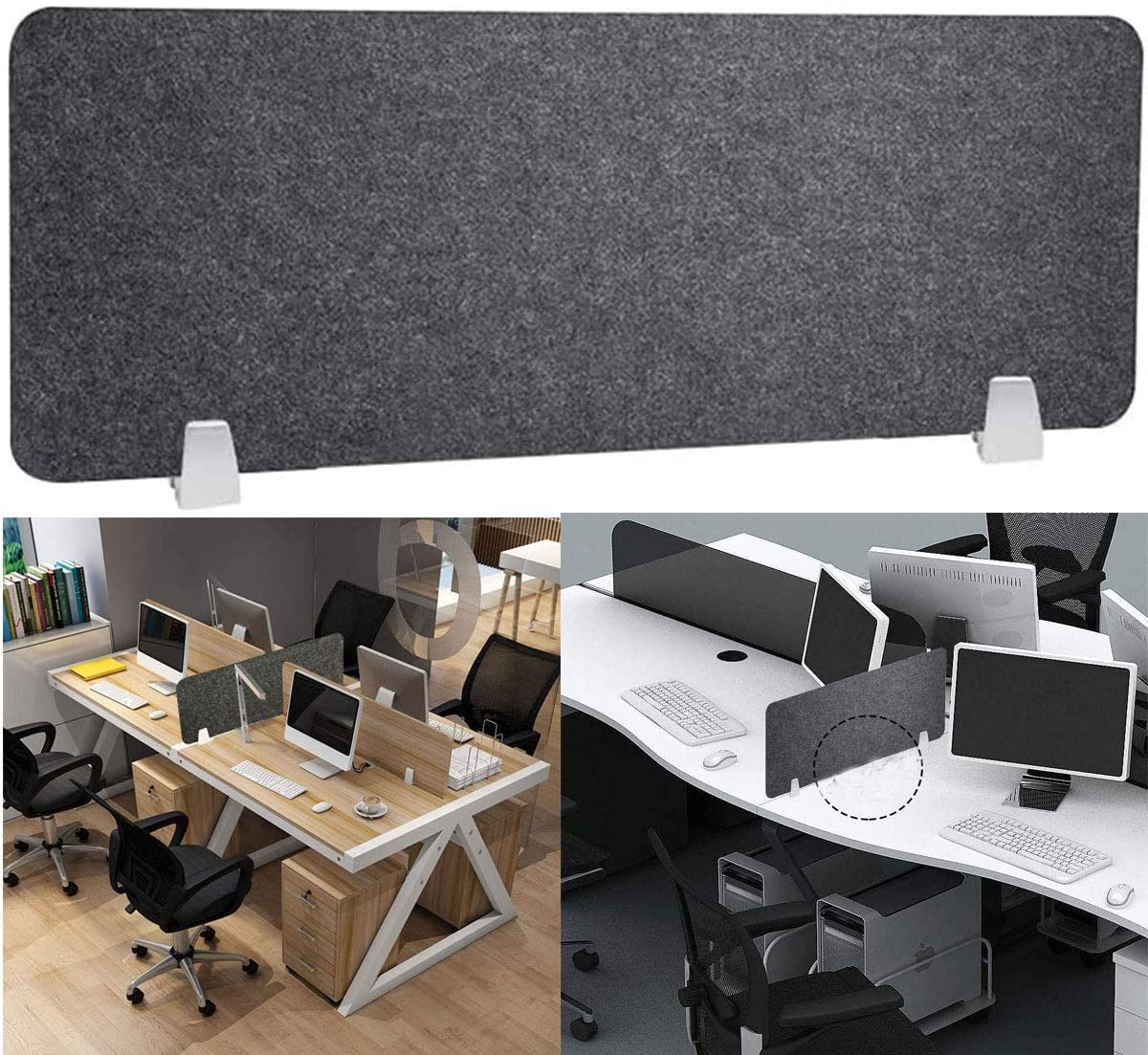 Nisorpa Acoustic Desk Divider | 40x12 Inch Noise Reducing Privacy Panel
