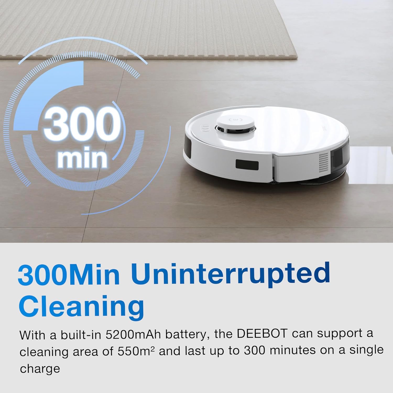 ECOVACS DEEBOT N20 Robot Vacuum & Mop | 8000Pa Suction | Anti-Tangle