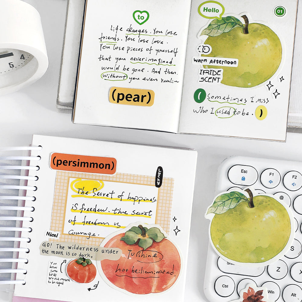 Fruit Shop Sticky Notes by LuLuFun Studio – Cute 30 Sheet Paper Pad
