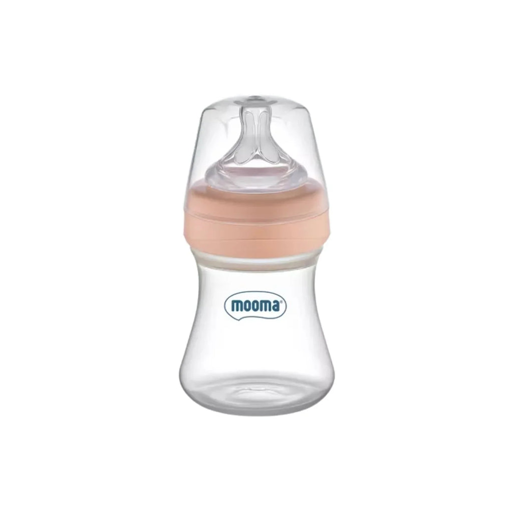 Mooma Kindy Bottle Slow Flow 0-6 months 150ml - Old Rose