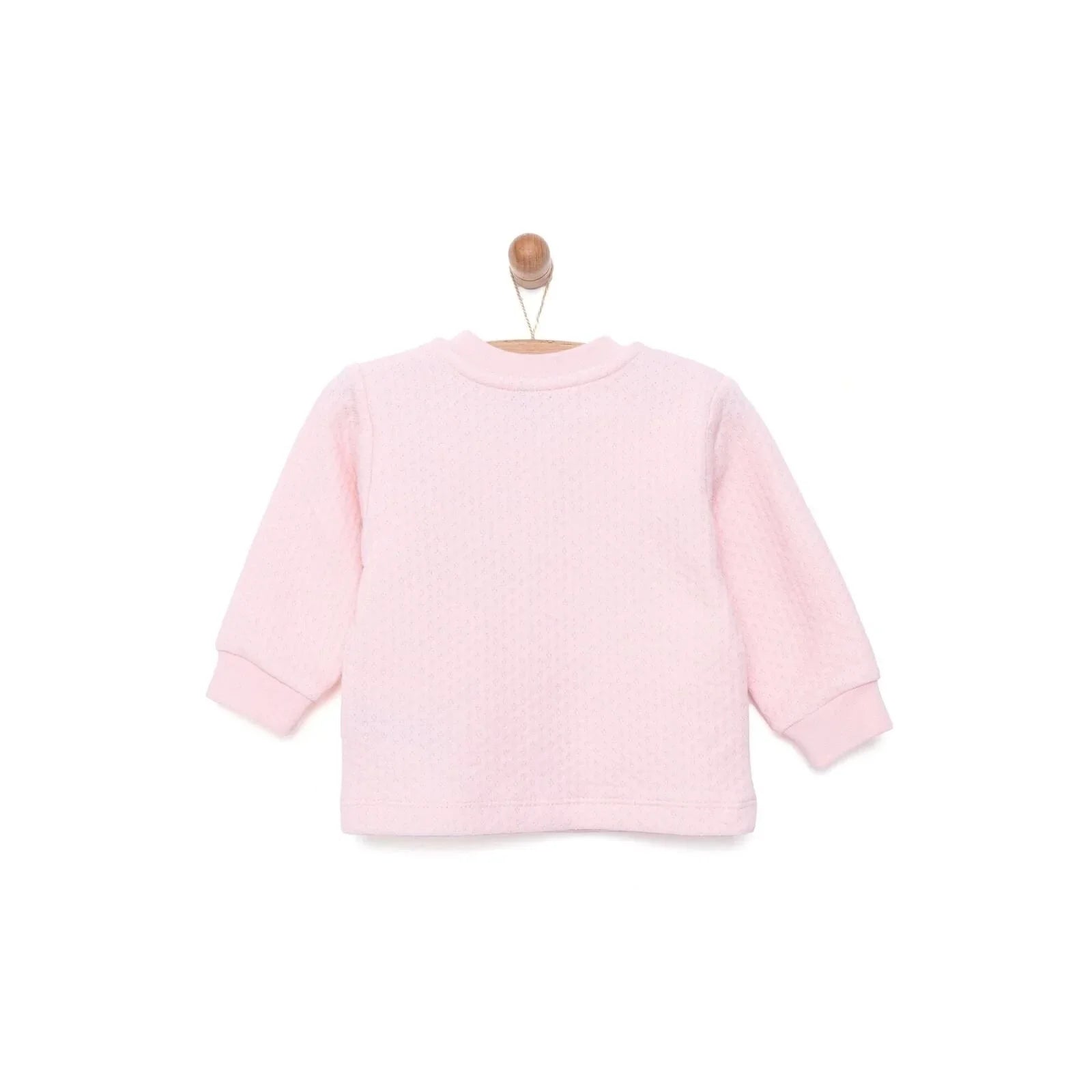 HelloBaby Baby Girl Quilted Cardigan - Light Pink