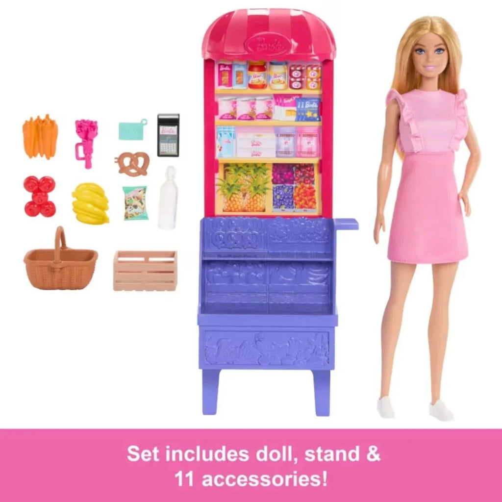 Barbie Malibu Shopping at the Market Playset & Doll