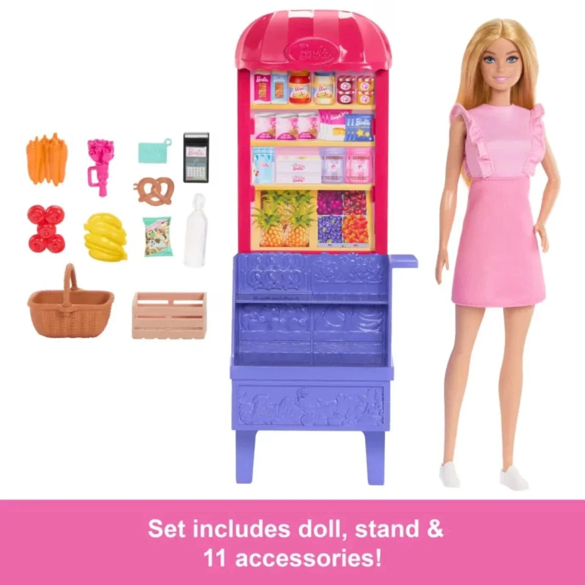 Barbie Malibu Shopping at the Market Playset & Doll