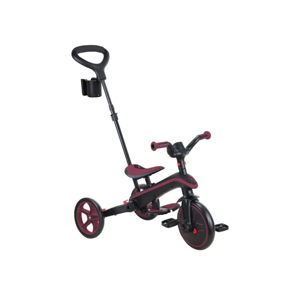 Globber 4-in-1 Explorer Trike Foldable - Burgundy