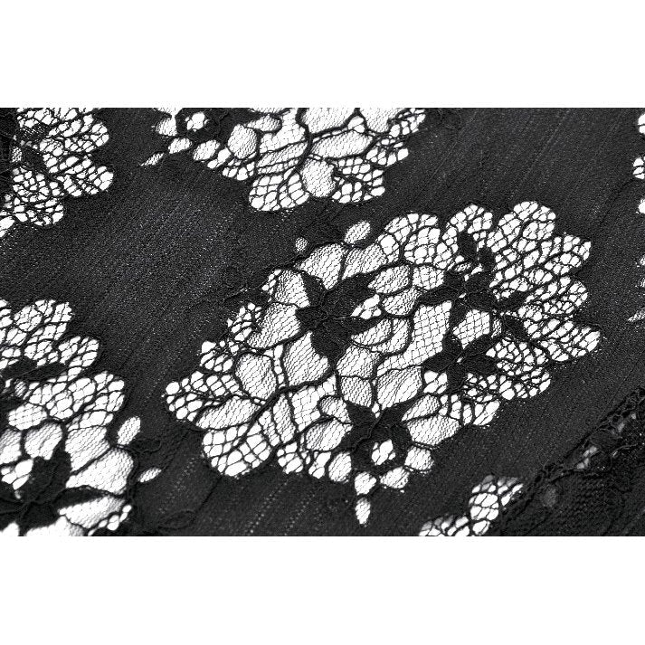 Dark in Love Ophelia Black Lace Corset Top – Victorian Goth Style