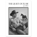 The Quiet Outlaw. Retro Cowboy Poster | 80s Western Wall Art for Home Decor