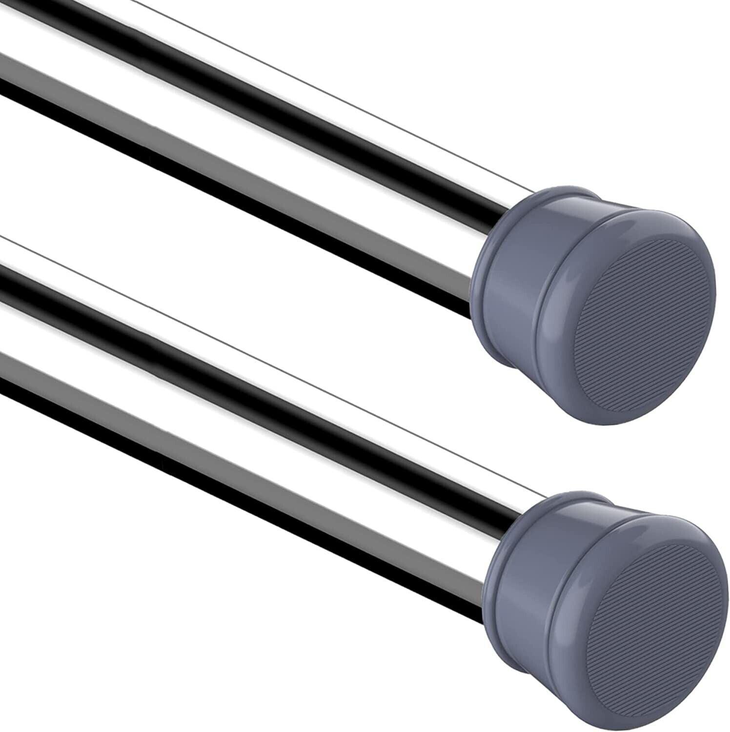 Massive Discounts Tension Shower Curtain Rods – 2PK No-Drill 50.5-80cm