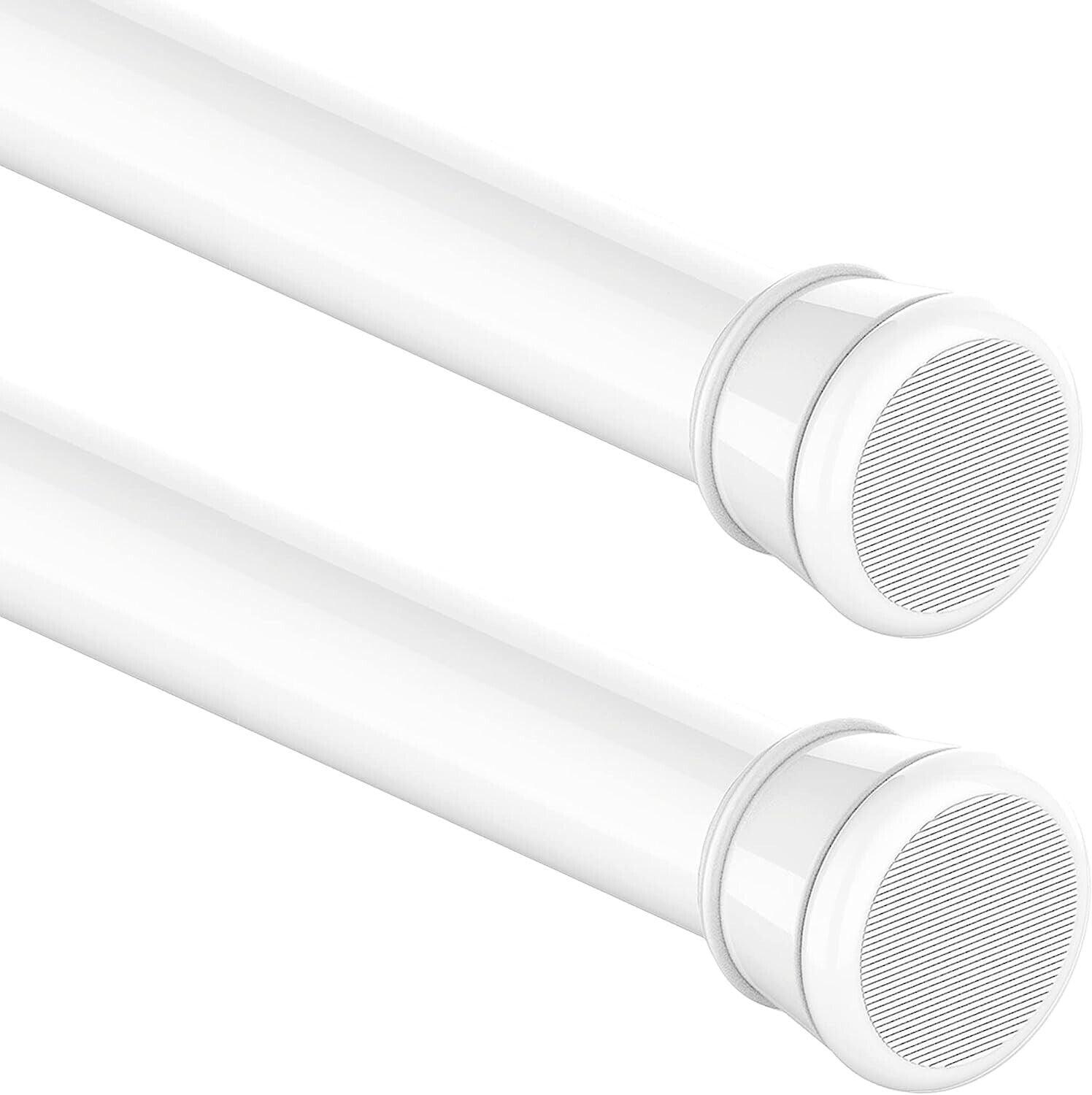 Aiitomg No Drill Shower Curtain Rod – 2PCS Extendable Rustproof Pole
