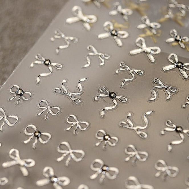 Tiny Diamond Bowknot Nail Deco Stickers - LuLuFun Studio DIY Nail Art