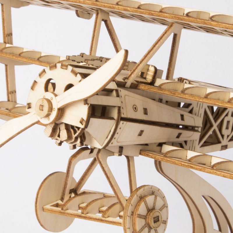 Robotime Rolife Airplane TG301 3D Wooden Puzzle – DIY Model Hobby Kit