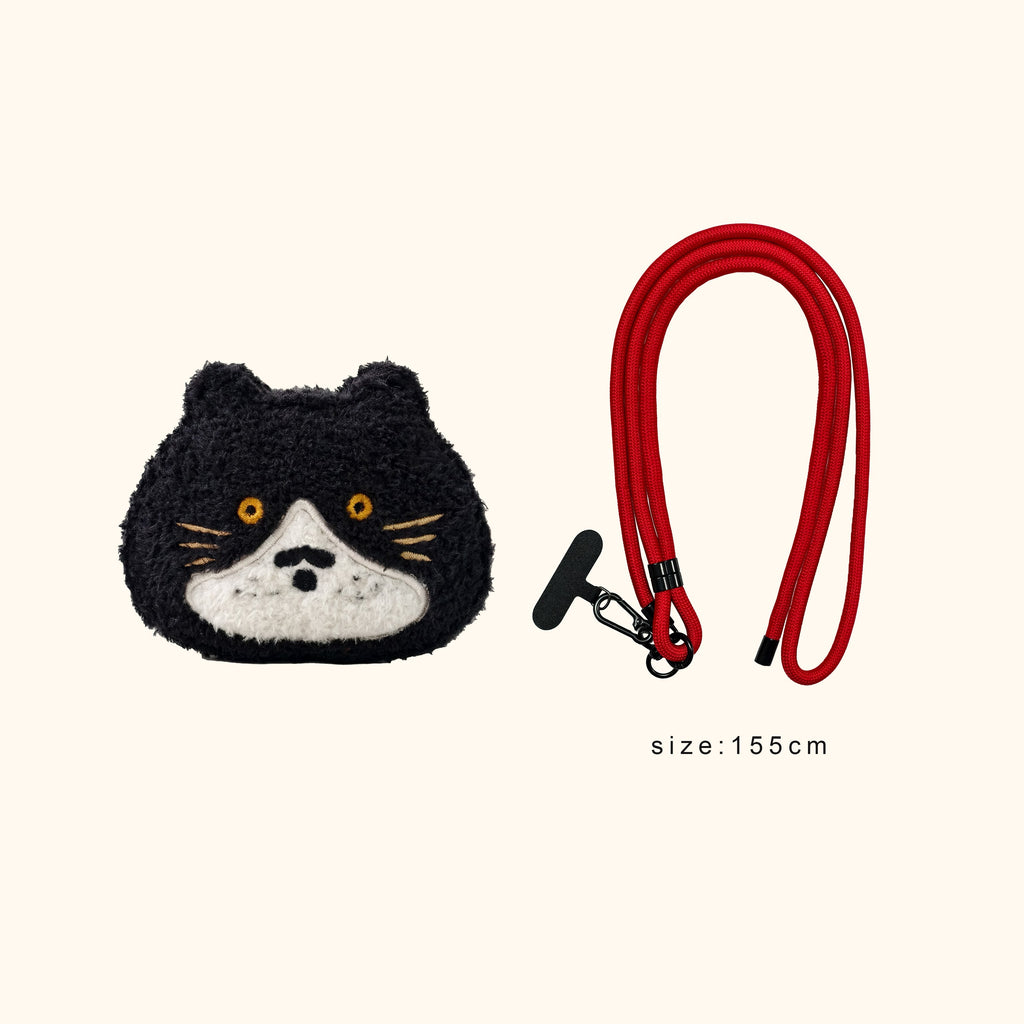 LuLuFun Studio George Kitty Plush Mini Bag | Cute AirPods Crossbody Case
