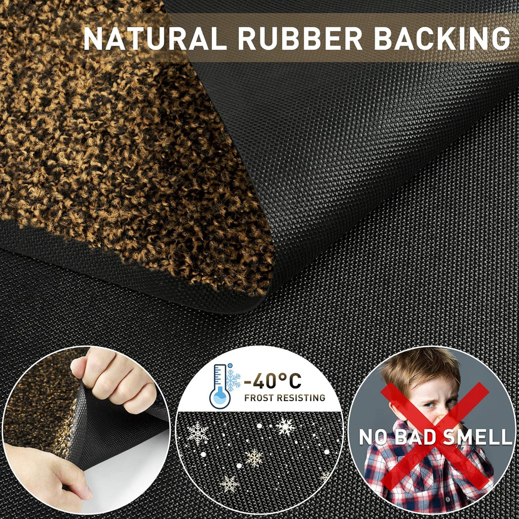 Mibao Heavy Duty Door Mat | 115x180cm Non-Slip Washable Dirt Trapper