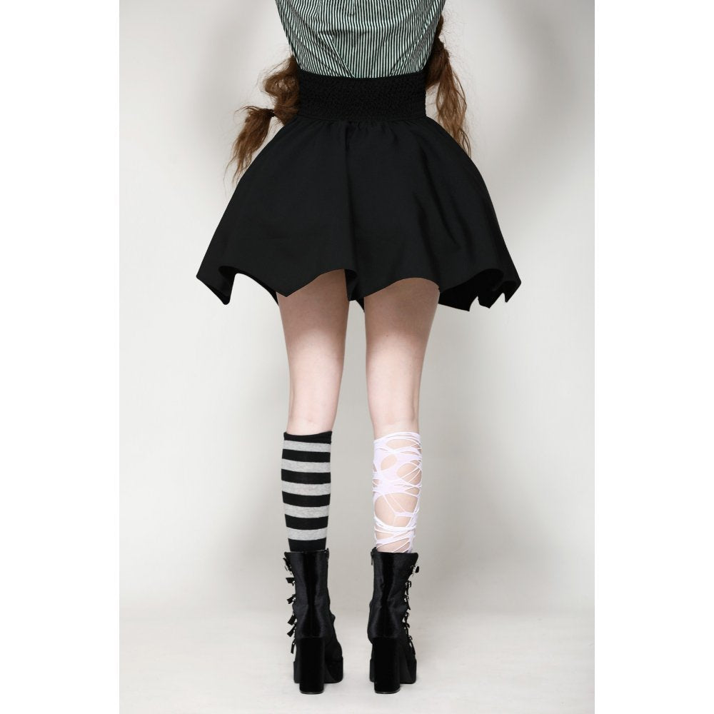 Dark in Love Keziah High Waisted Skirt – Bat Wing Hem Gothic Skirt