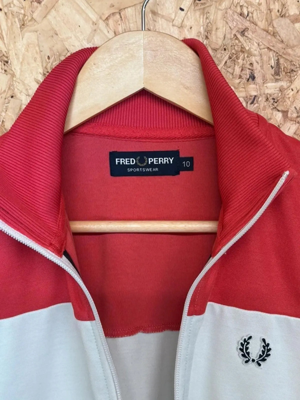 Vintage Womens Fred Perry Tracksuit Top , Size 10 #187