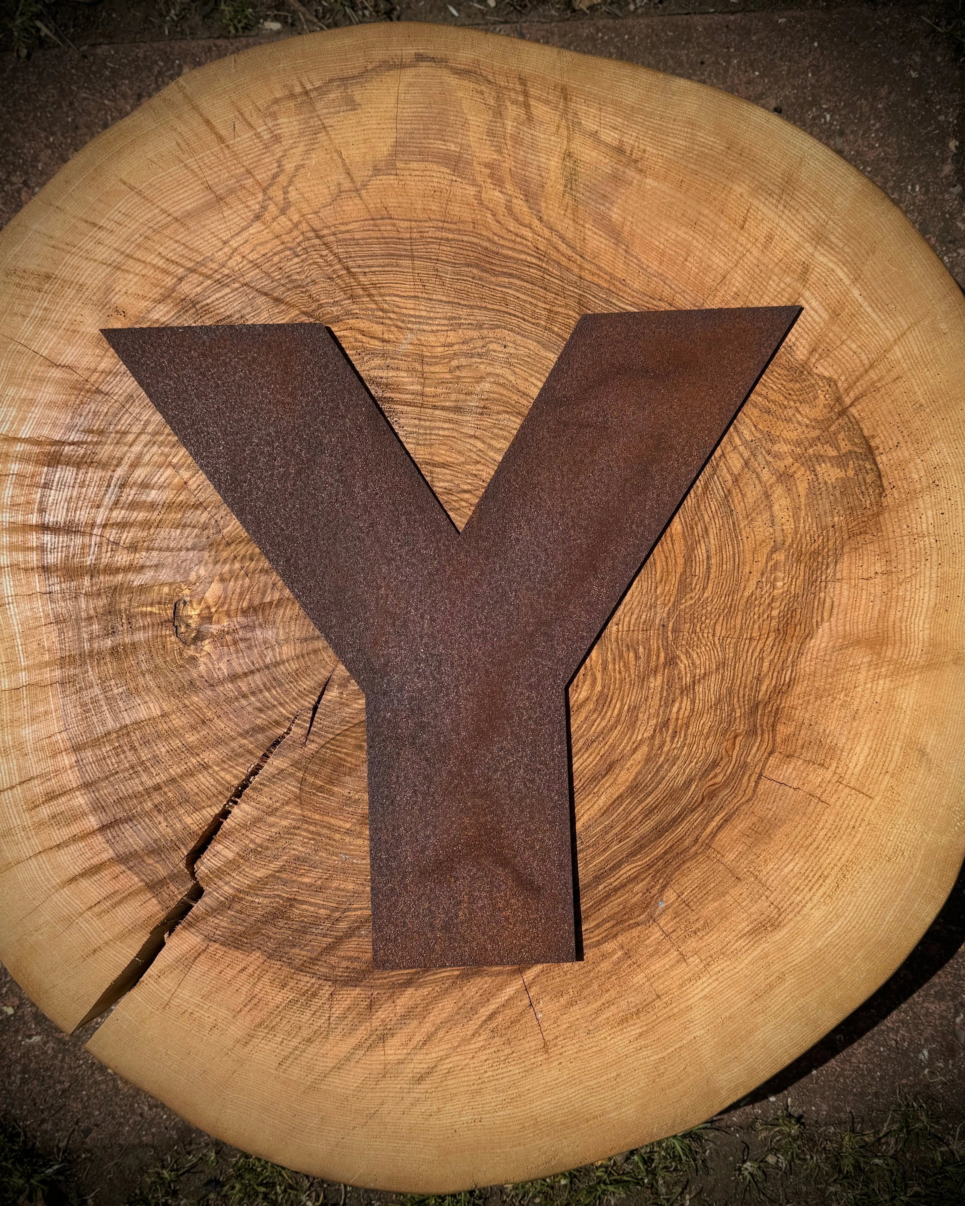Rustic Warehouse Norfolk 5" Rusty Metal Alphabet Letters – Steel Wall Decor