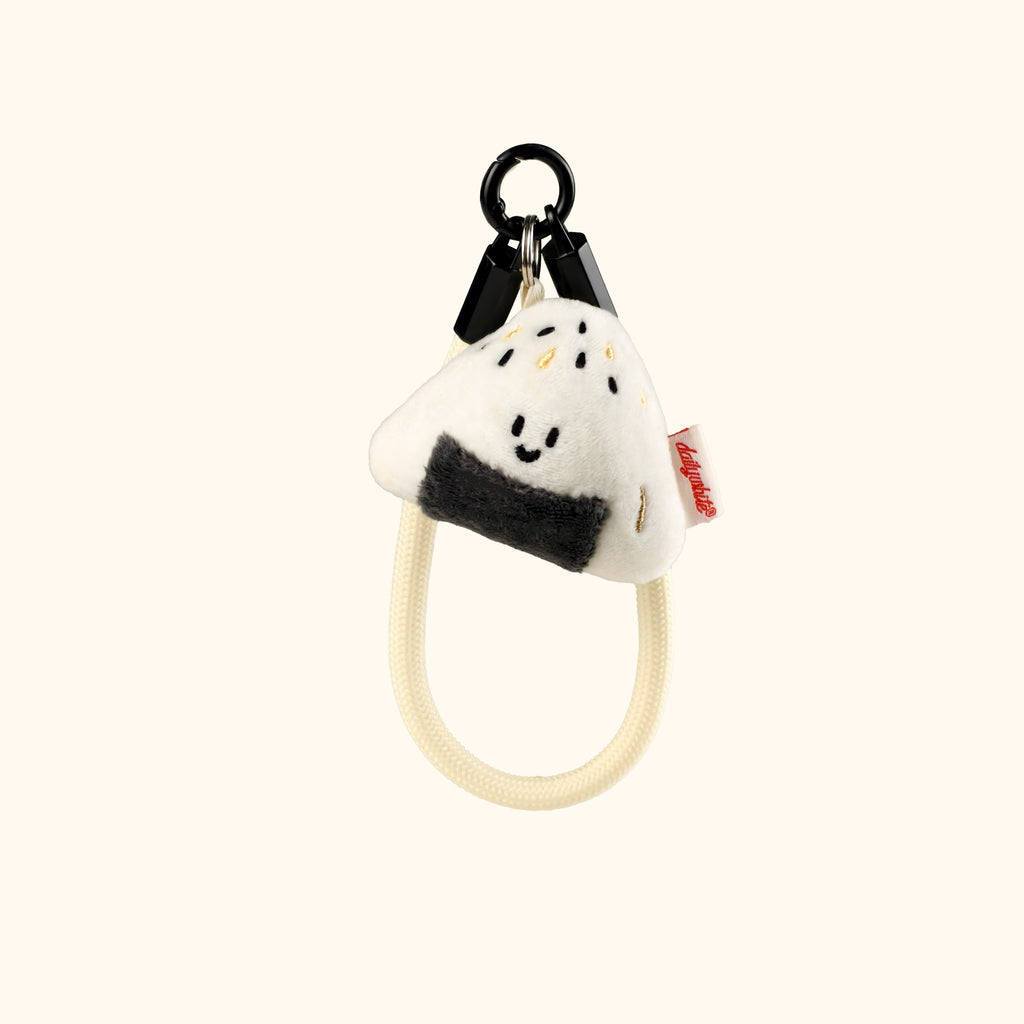 LuLuFun Studio Mini Fluffy Onigiri Plush Bag Charm - Kawaii Keychain