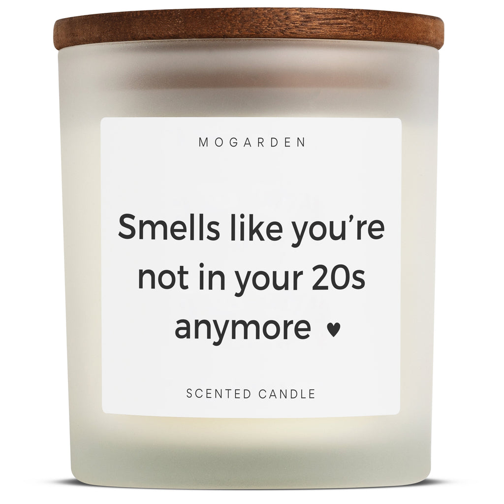 Mogarden 30th Birthday Luxury Vanilla Soy Candle – 220g Frosted Jar