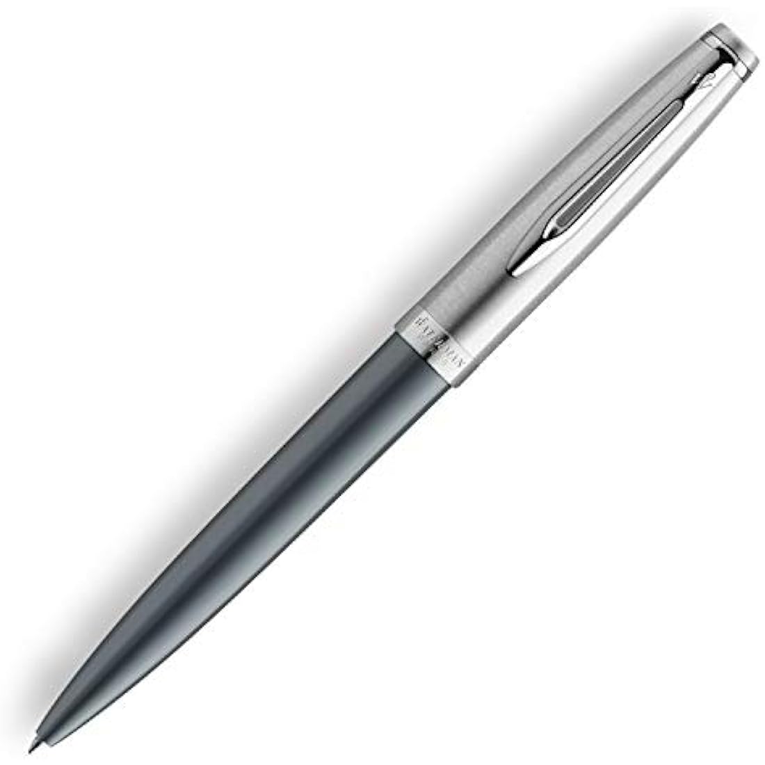 Waterman Emblème Deluxe Ballpoint Pen – Grey with Chrome Trim, Medium