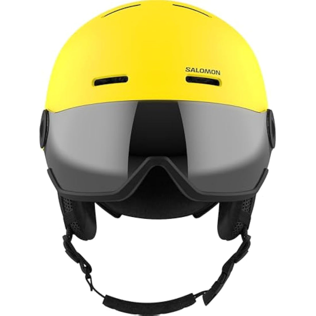 Salomon Orka Kids Visor Ski & Snowboard Helmet - Black Junior