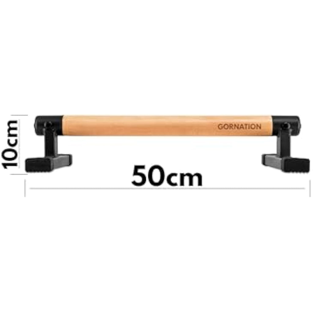 GORNATION Wooden Parallettes – Non-Slip Calisthenics Push-Up Bars