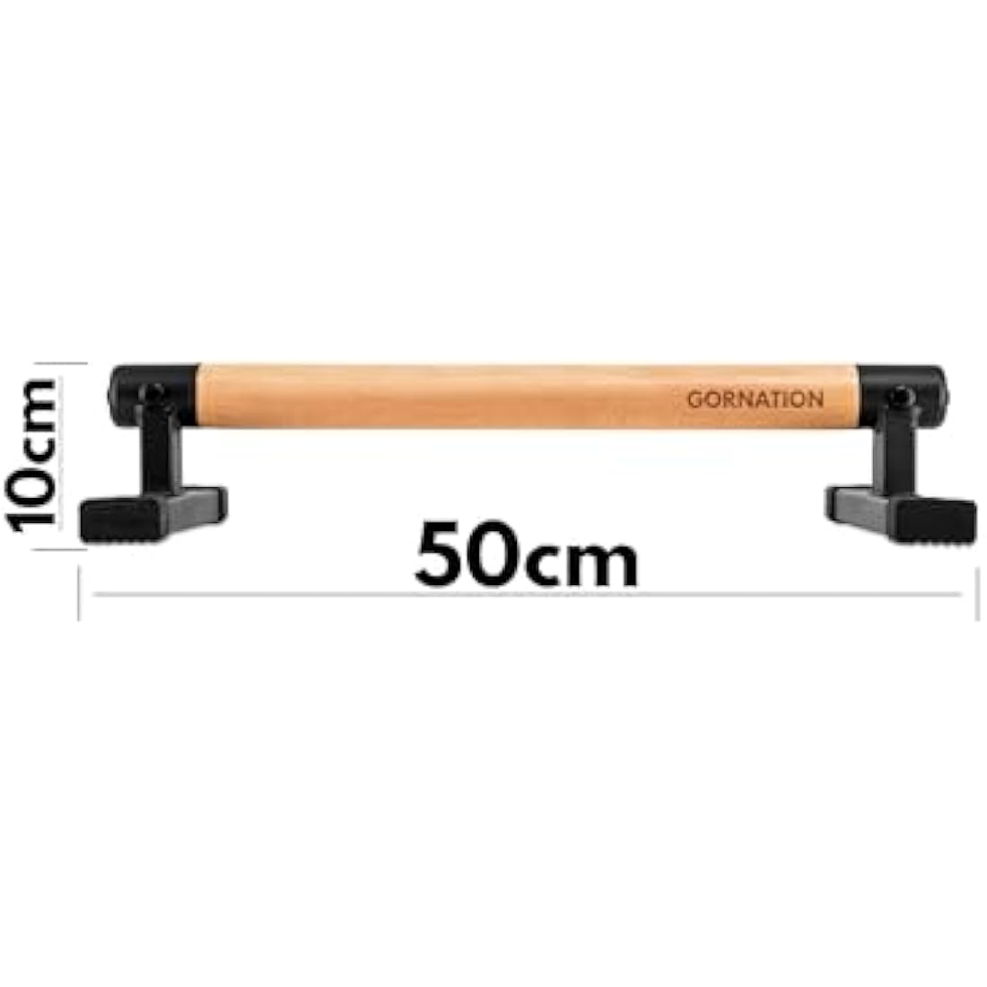 GORNATION Wooden Parallettes – Non-Slip Calisthenics Push-Up Bars