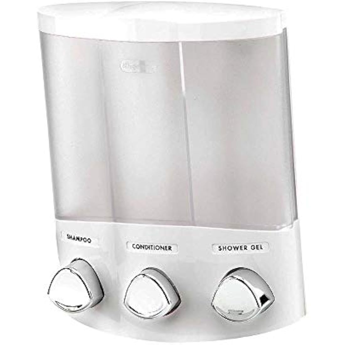 Better Living Euro Trio 3-Chamber Shower Soap Dispenser - White