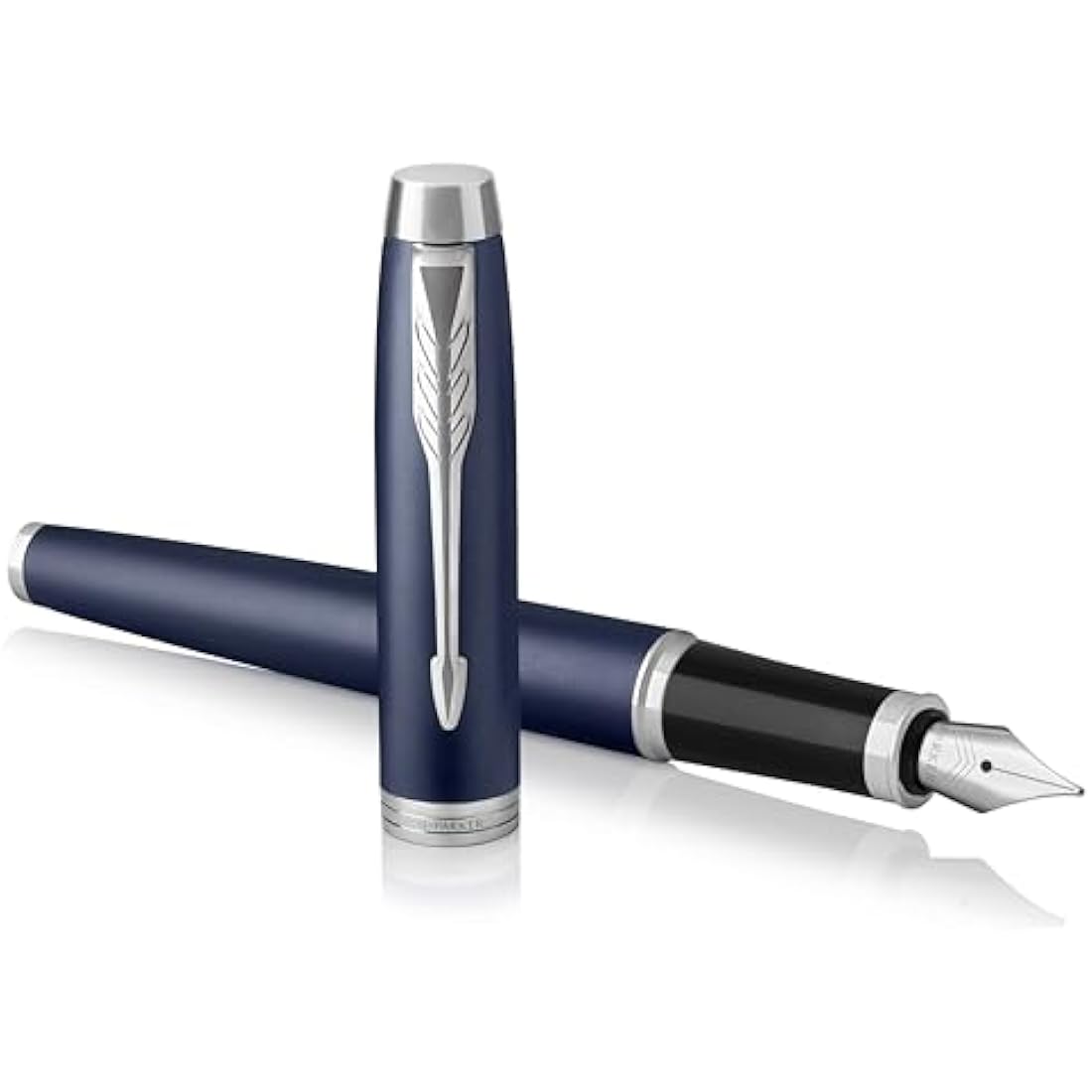 Parker IM Fountain Pen – Matte Blue Fine Nib Luxury Writing Instrument