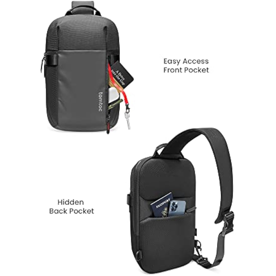 tomtoc Navigator-T24 EDC Sling Bag | 14-inch MacBook Pro & iPad Pro