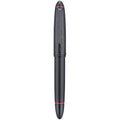 Hongdian N6 Piston Fountain Pen - Black Resin with Long Blade Nib