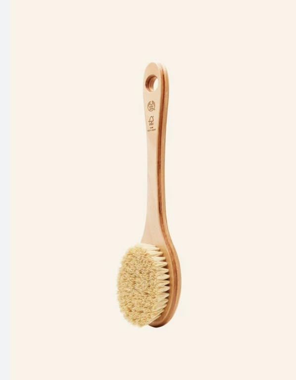 The Body Shop Long Handled Wooden Body Brush | Natural Cactus Bristles