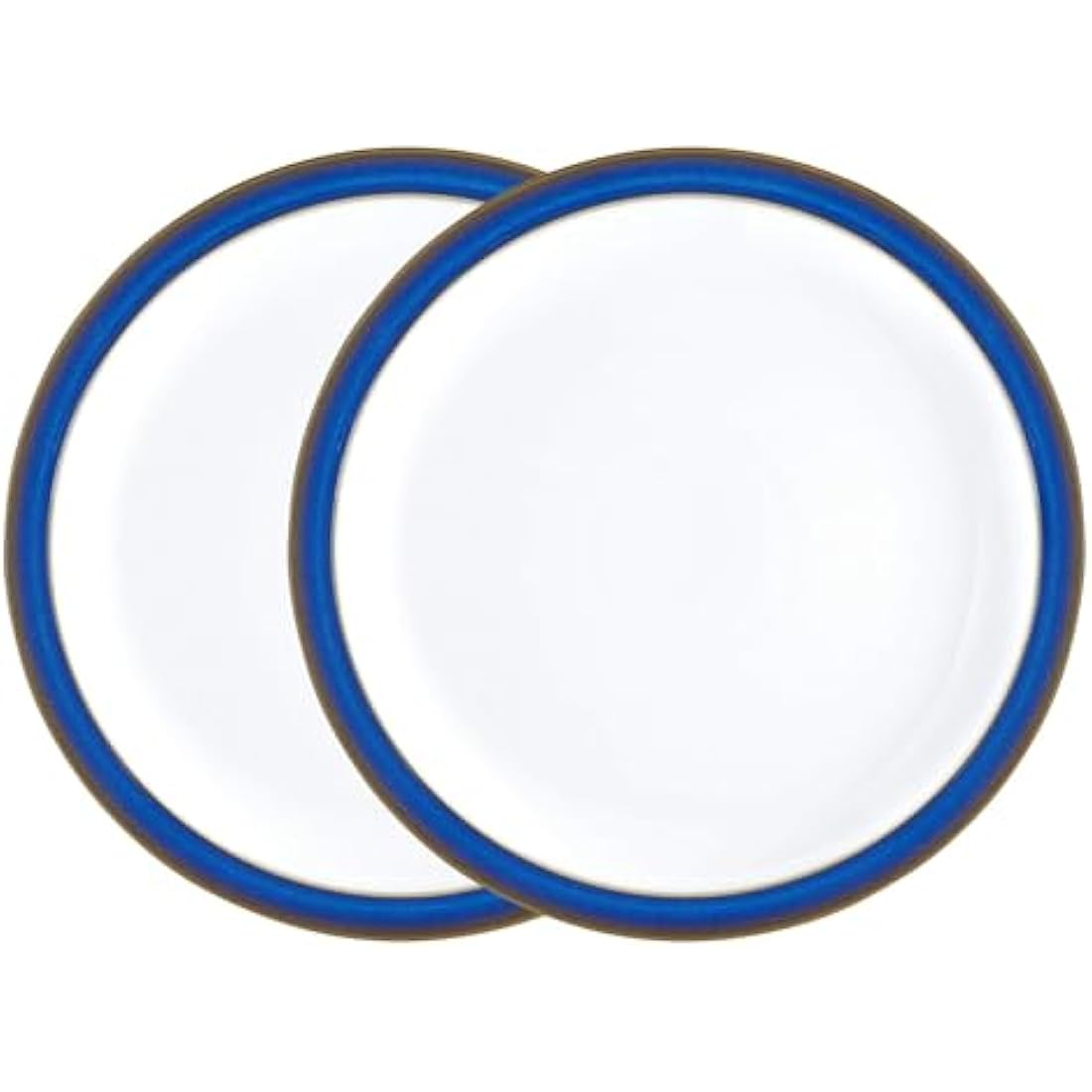 Denby Imperial Blue Dinner Plates | Set of 2 Handcrafted Stoneware 26.5cm