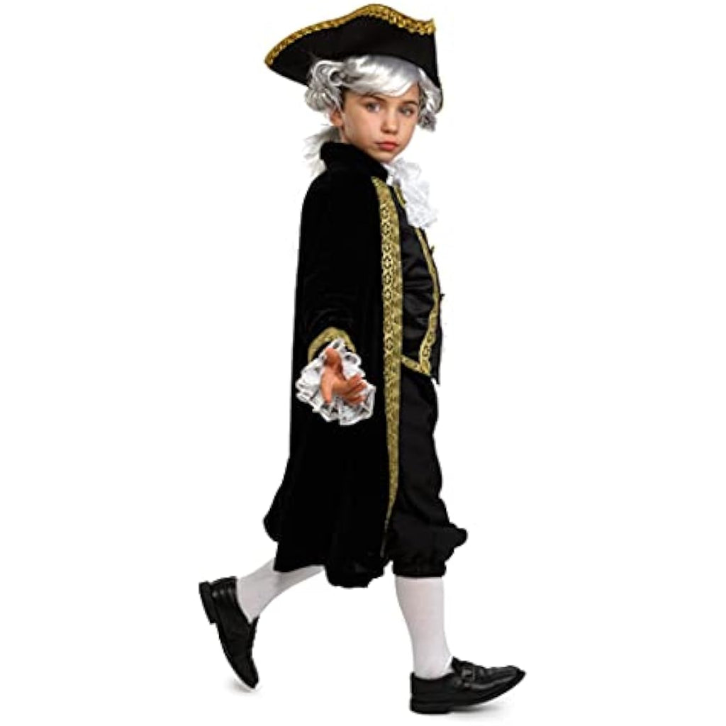 Alexander Hamilton Historical Costume for Kids – 5-Piece Dress Up Set