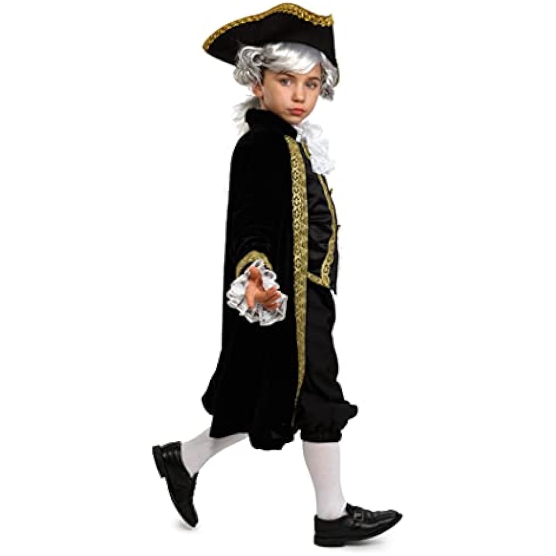 Alexander Hamilton Historical Costume for Kids – 5-Piece Dress Up Set
