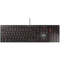 CHERRY KC 6000 SLIM Wired Keyboard – Ultra-Flat QWERTZ Design, Black