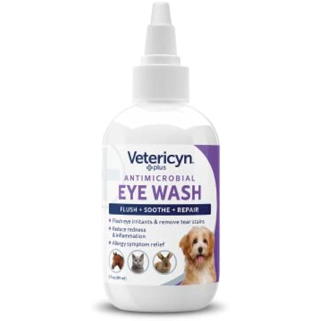 Vetericyn Antimicrobial Pet Eye Wash | Pain-Free Relief Solution - 89ml