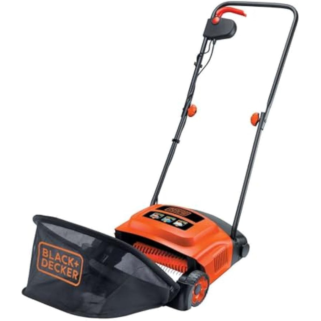 BLACK+DECKER 600W Electric Lawn Raker & Scarifier - 30cm Width