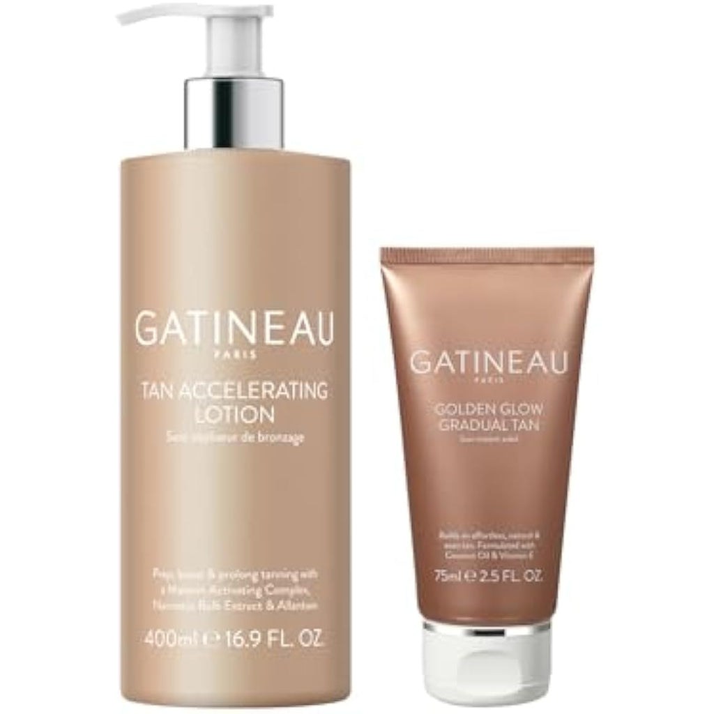 Gatineau Tan Accelerating Lotion & Golden Glow Gradual Tan Duo Set